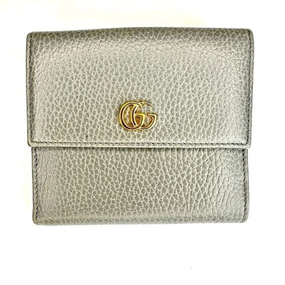 Authentic Gucci GG Marmont French Flap Back short wallet - Picture 1 of 14